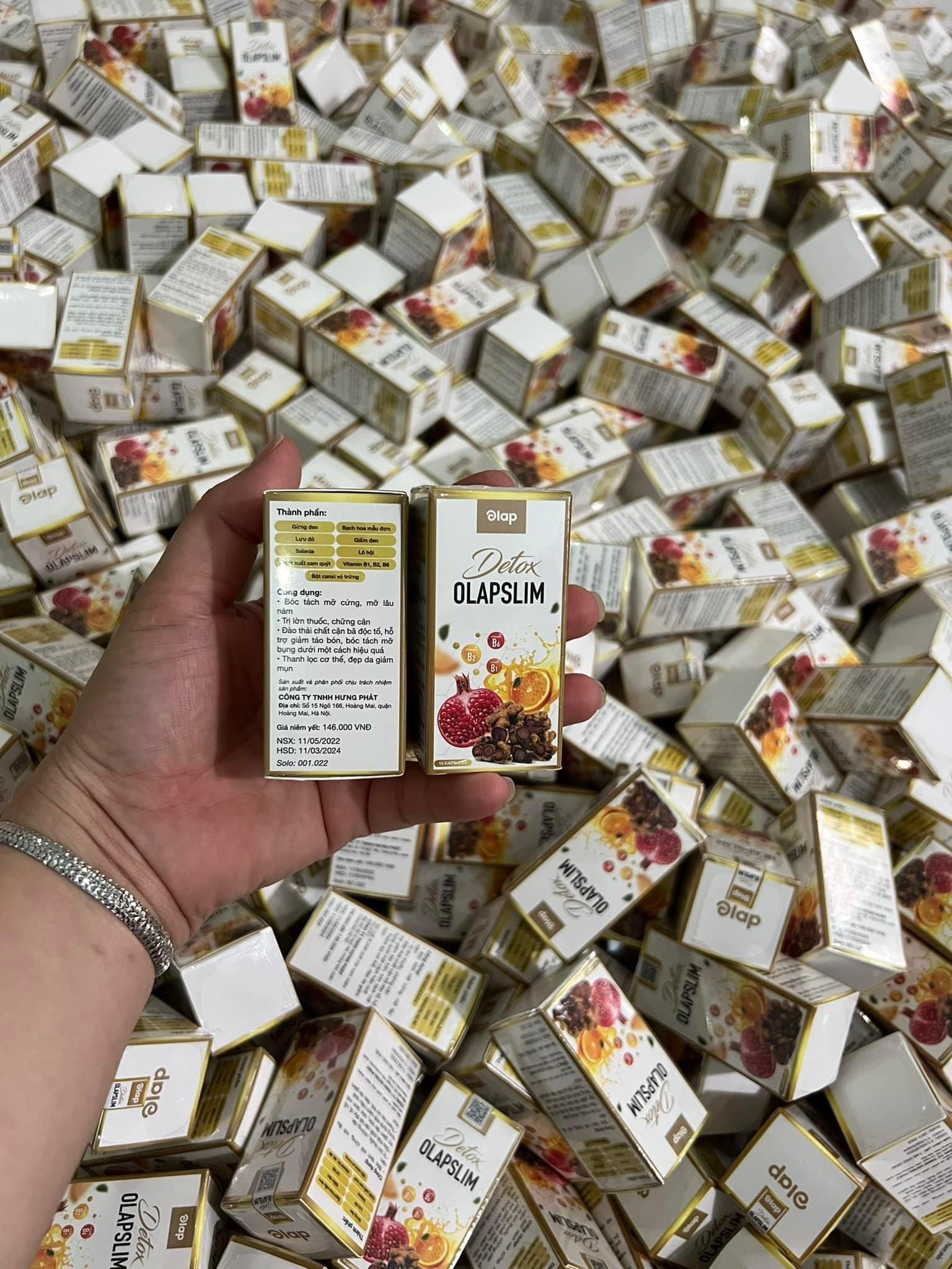 Detox Olapslim xổ mỡ siết eo thải độc - hỗ trợ giảm cân giữ dáng