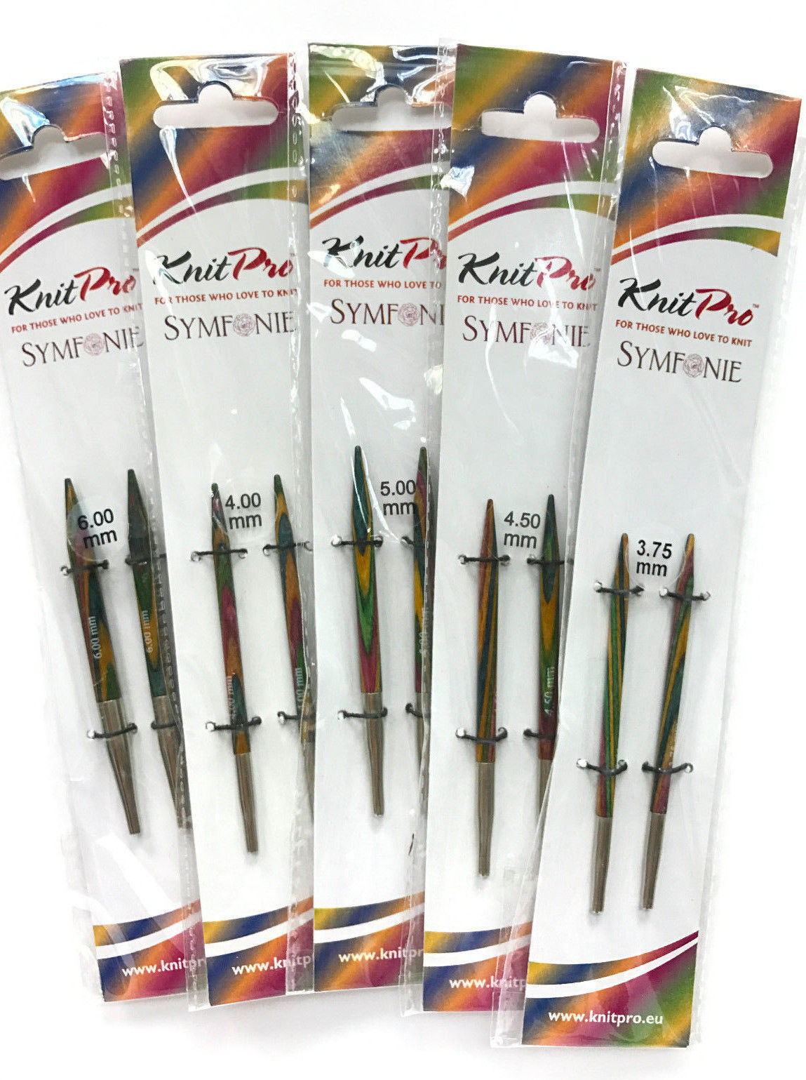 KnitPro Symfonie Wood Interchangeable Knitting Needles Tips 2.0mm to 8.0mm