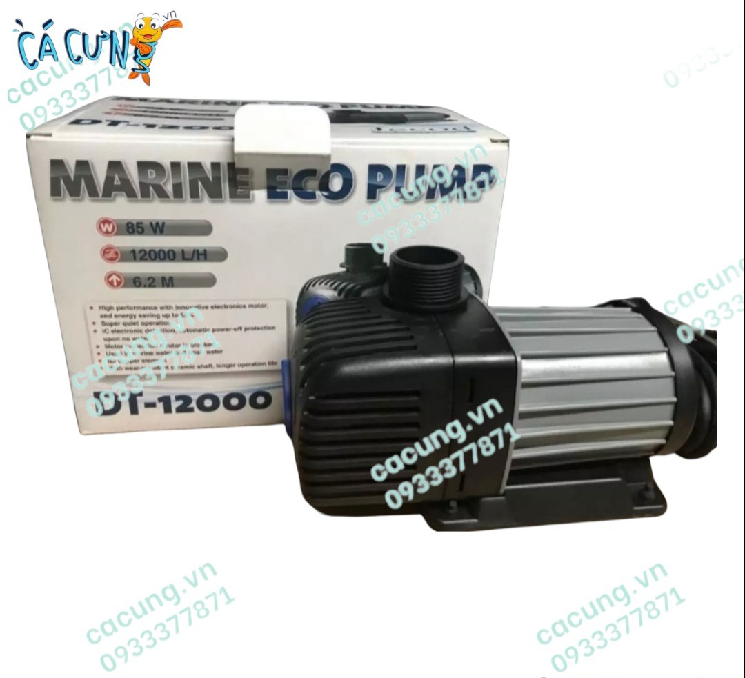 Máy bơm đẩy tiết kiệm điện, máy bơm chìm hồ cá jecod dt 12000