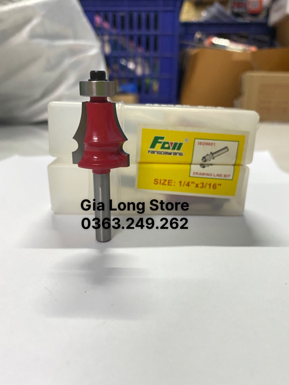 MŨI PHAY GỔ 1 KẺ CHỈ 5-6-8MM CỐT 6.35MM VÀ 12.7MM