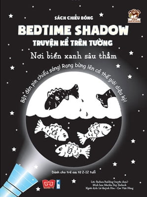 Fahasa - sách chiếu bóng - bedtime shadow - truyện kể trên tường - nơi biển xanh sâu thẳm