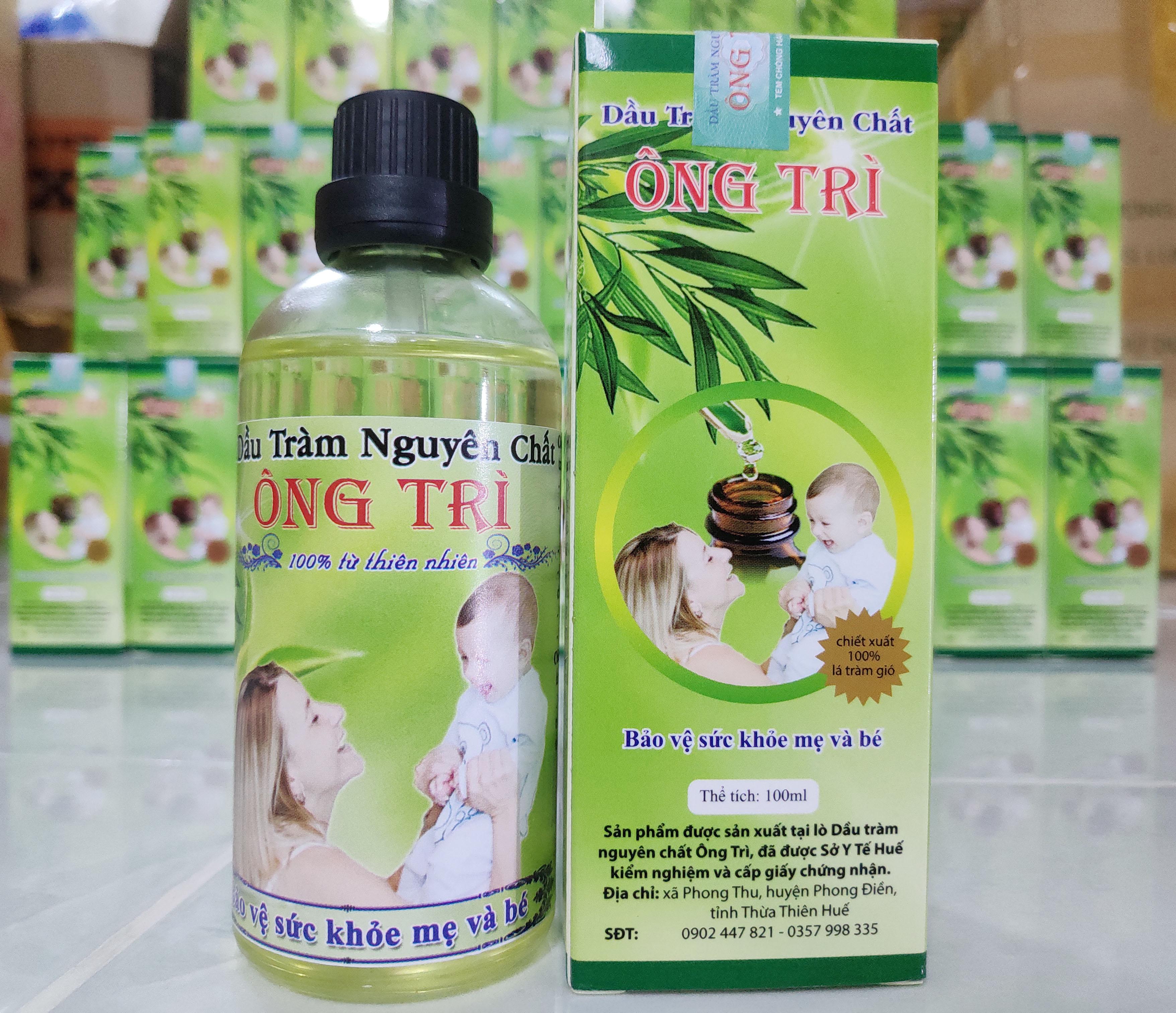 Tinh Dầu Tràm Huế Dầu Tràm nguyên chất Ông Trì chai 100ml