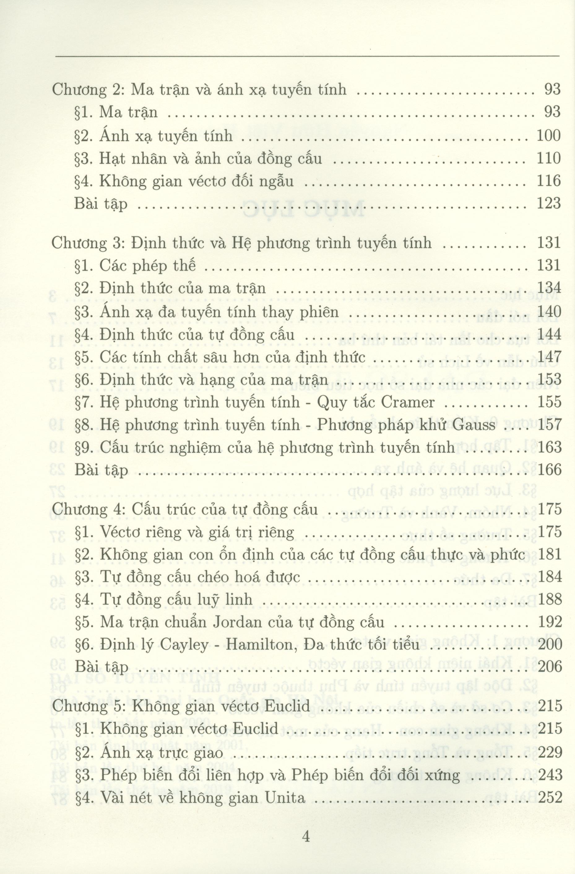 Đại Số Tuyến Tính