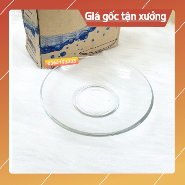 Set of 6 Glass Plates for Cups and Glasses 13cm Glazz Home High Quality Products
