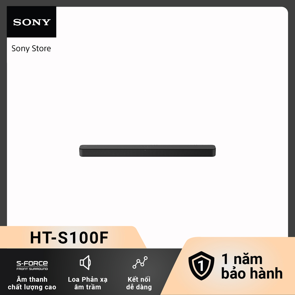 Loa thanh 2.1 kênh, tích hợp Bluetooth® | Sony HT-S100F