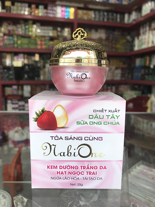 Kem dưỡng trắng da hạt ngọc trai - ngừa lão hóa - tái tạo da NabiOne 20g