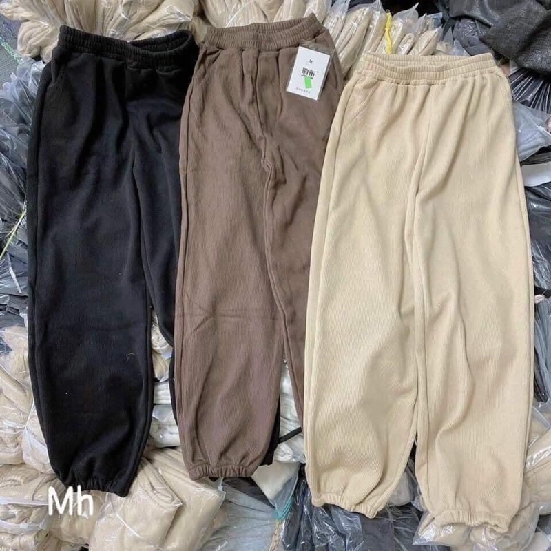 Quần Jogger nỉ NHUNG dày dặn dễ mặc