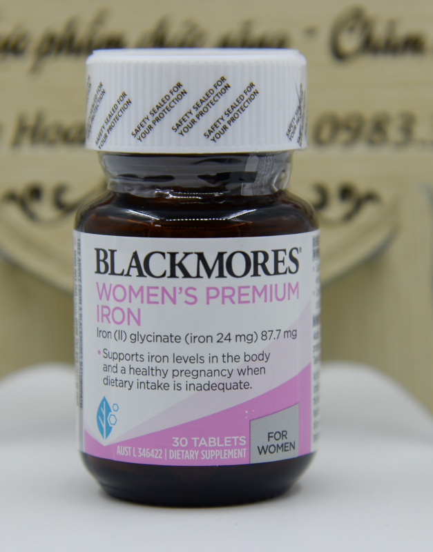 Sắt Bà Bầu [Úc] Blackmores Iron Pregnancy - Lọ 30 Viên - Mẫu mới 2021 nhập khẩu