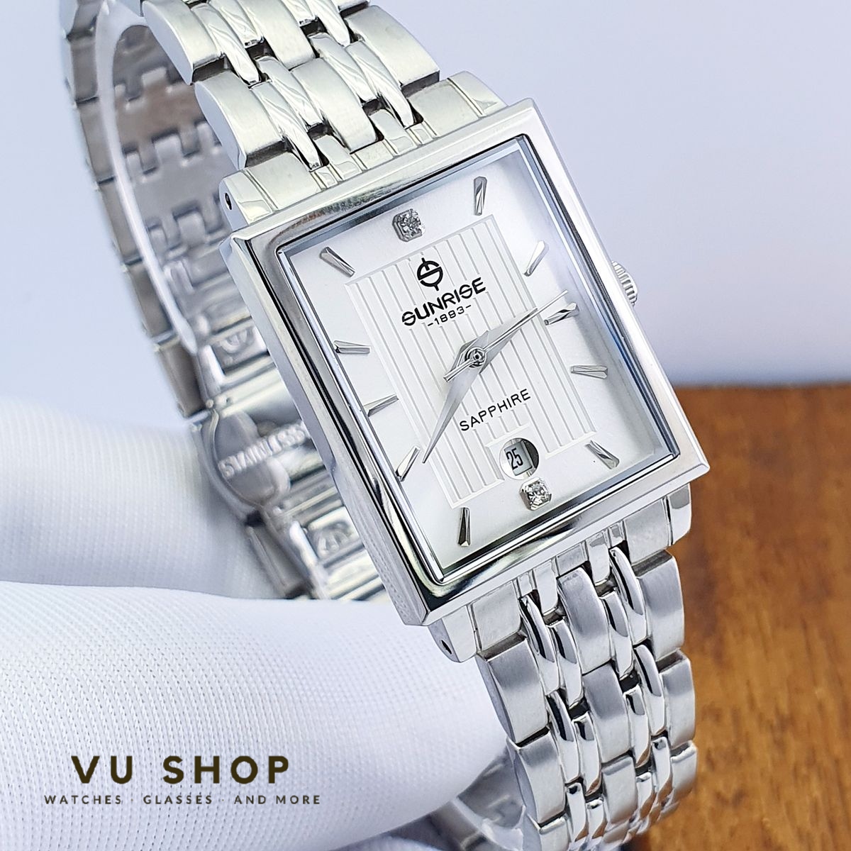 Đồng hồ nữ Sunrise 2190SA Kính Sapphire Chính hãng