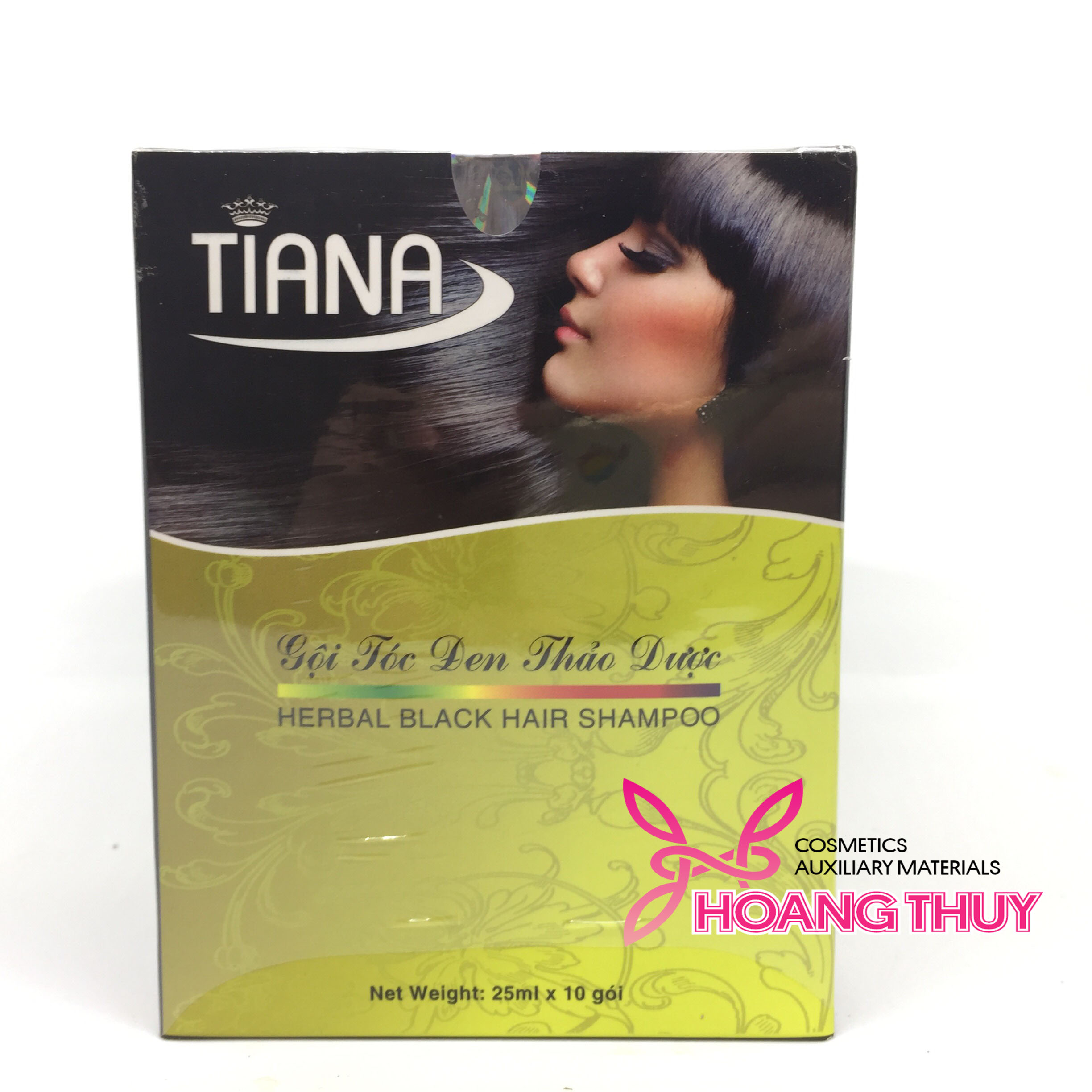 Gội tóc đen thảo dược TIANA (25ml) (10 gói/ hộp)