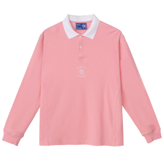 DirtyCoins Áo thun Long Sleeve Polo Shirt - Pink thumbnail