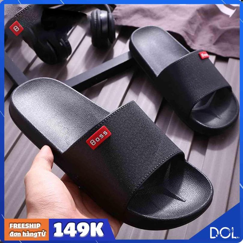 Dép nam nữ quai ngang đúc nguyên khối bền đẹp phong cách dép lê nam BOSS sz từ 36-45 (cho cả nam và nữ) giá rẻ