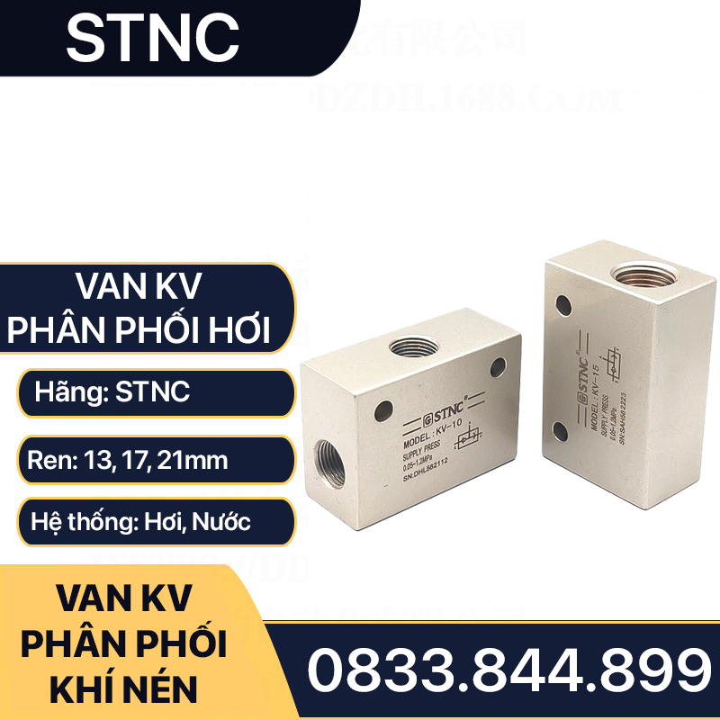 Van xả nhanh khí nén stnc qv 9.6mm, 13mm, 17mm, 21mm, 27mm