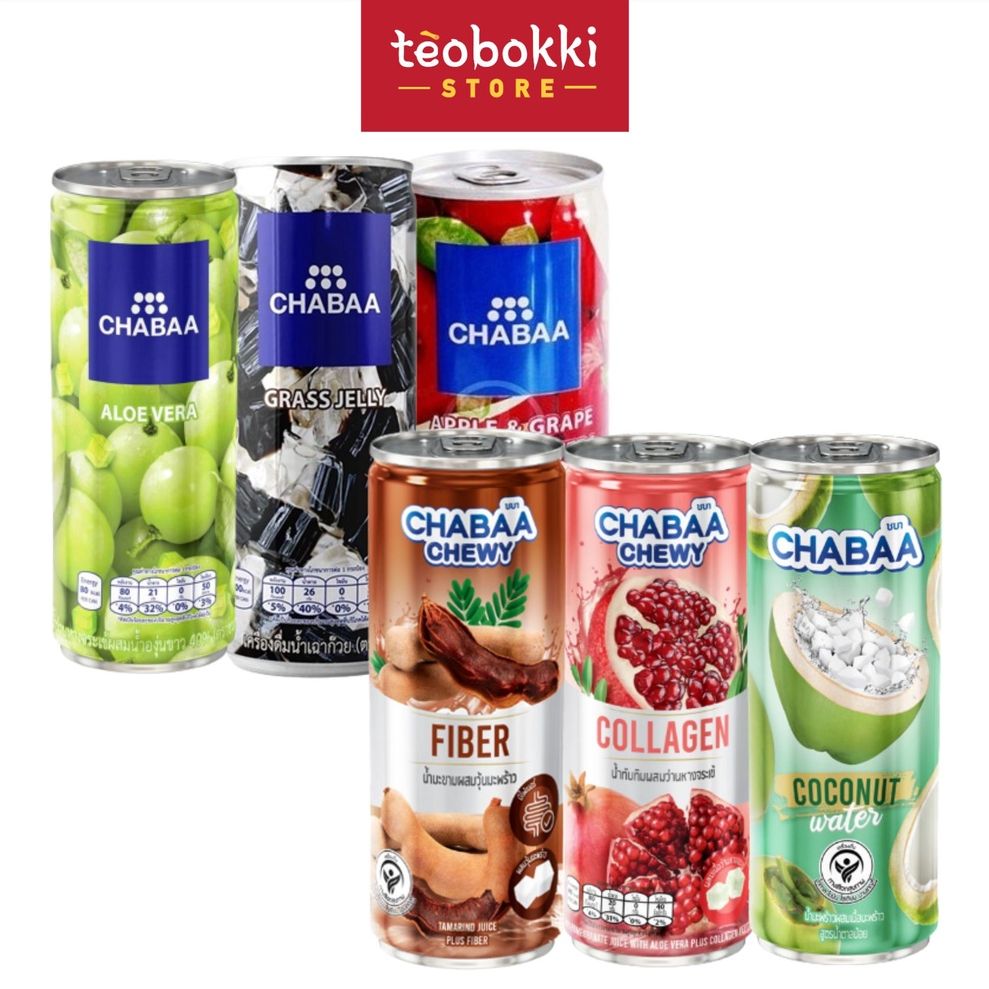 Nước trái cây Chabaa Thái Lan nhiều vị 230ml