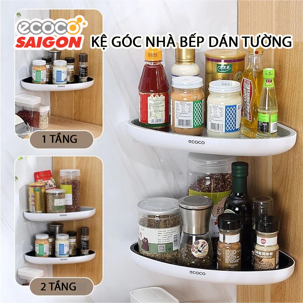 Kệ góc đa năng dán tường siêu chắc E2030