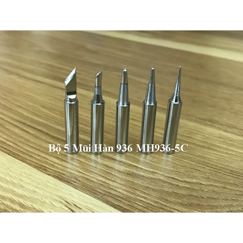 Combo 5 đầu mỏ hàn 908, 806 ,936 ..vv đầu mỏ hàn 900M