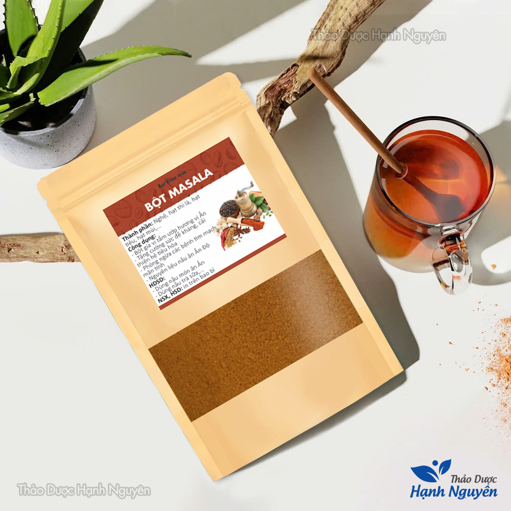 Bột garam masala 500g, bột trà sữa, gia vị Ấn Độ, thơm ngon, chuẩn vị - Thảo Dược Hạnh Nguyên