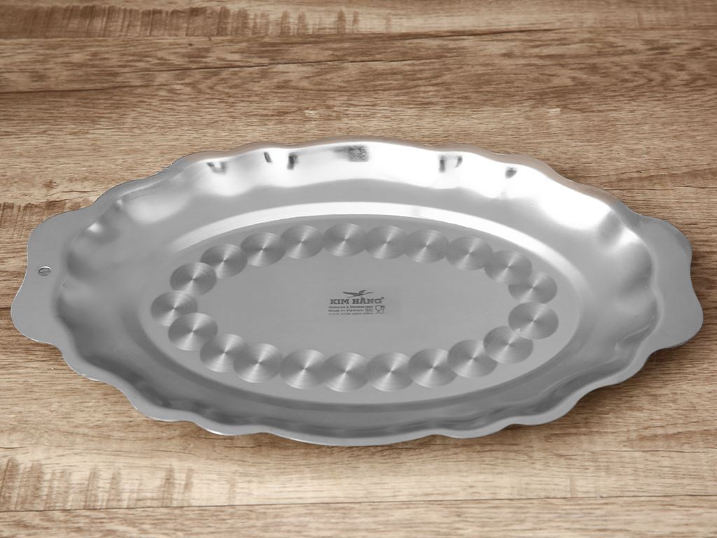 [CHÍNH HÃNG] Dĩa hấp Inox hoa văn 3522 Kim Hằng KHG8062