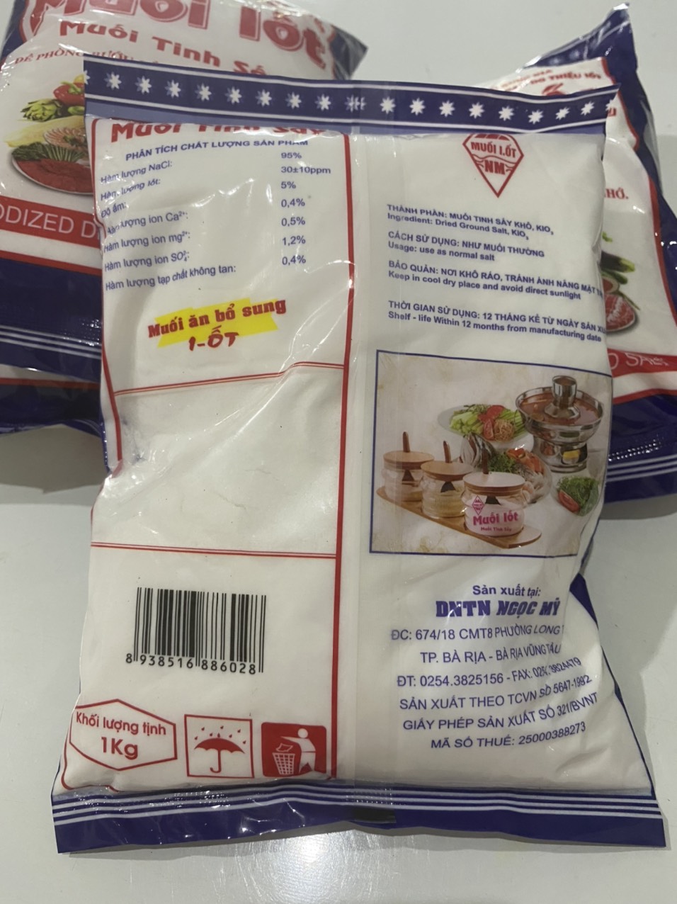 MUỐI I-ỐT MUỐI SẤY TINH 1kg