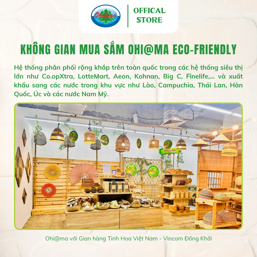 Dĩa Tròn Gỗ Dừa Ohiama Round Coconut Wood Plate - Đồ Dùng Bàn Ăn Nhà Bếp, Trang Trí Đồ Thủ Công, Tết