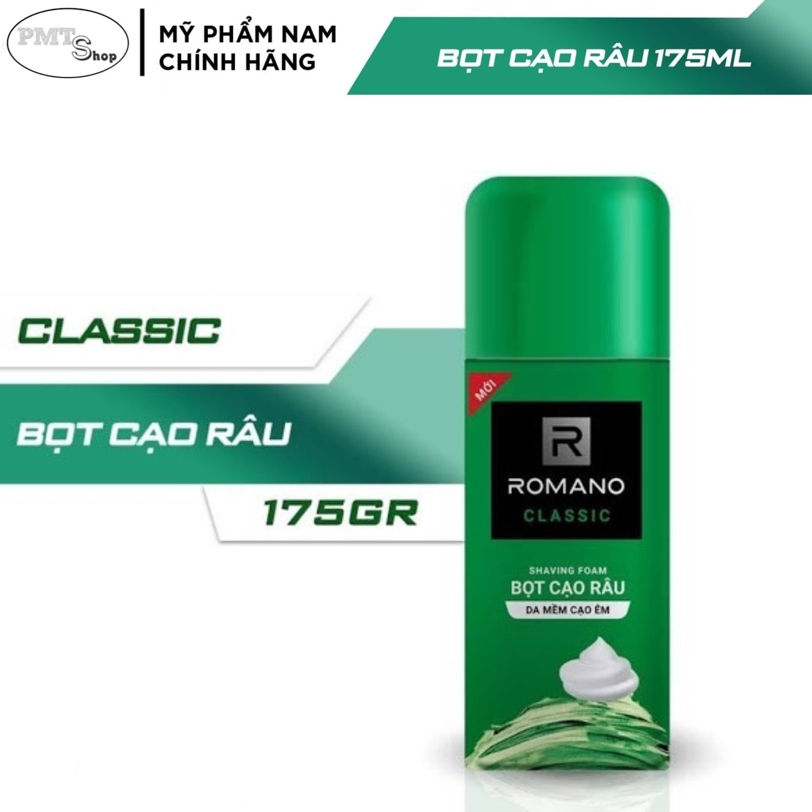 Kem Bọt cạo râu Romano 175ml hương Classic / Force