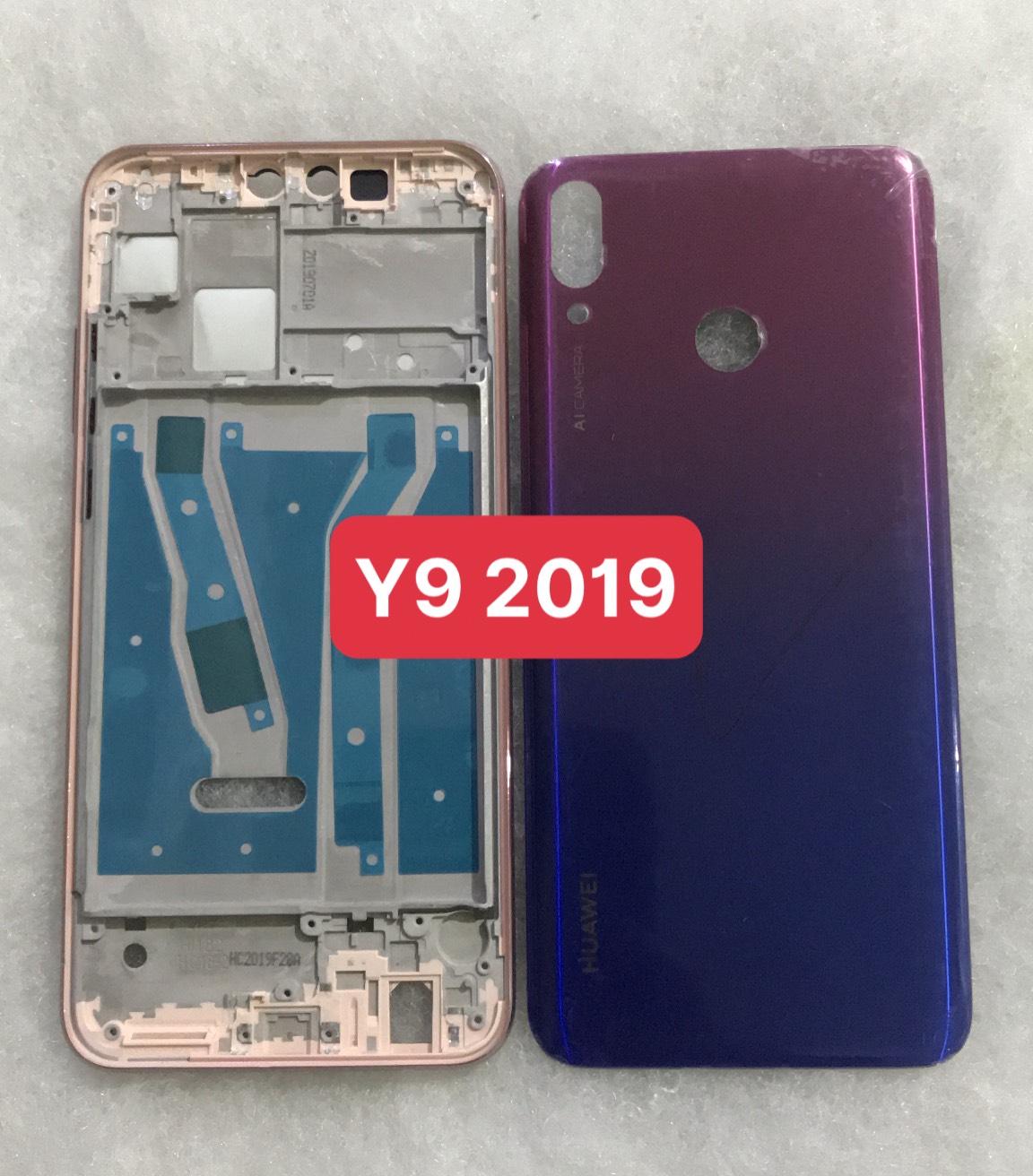 Bộ vỏ Huawei Y9 2019 (bộ gồm lưng, sườn ,phím bấm)