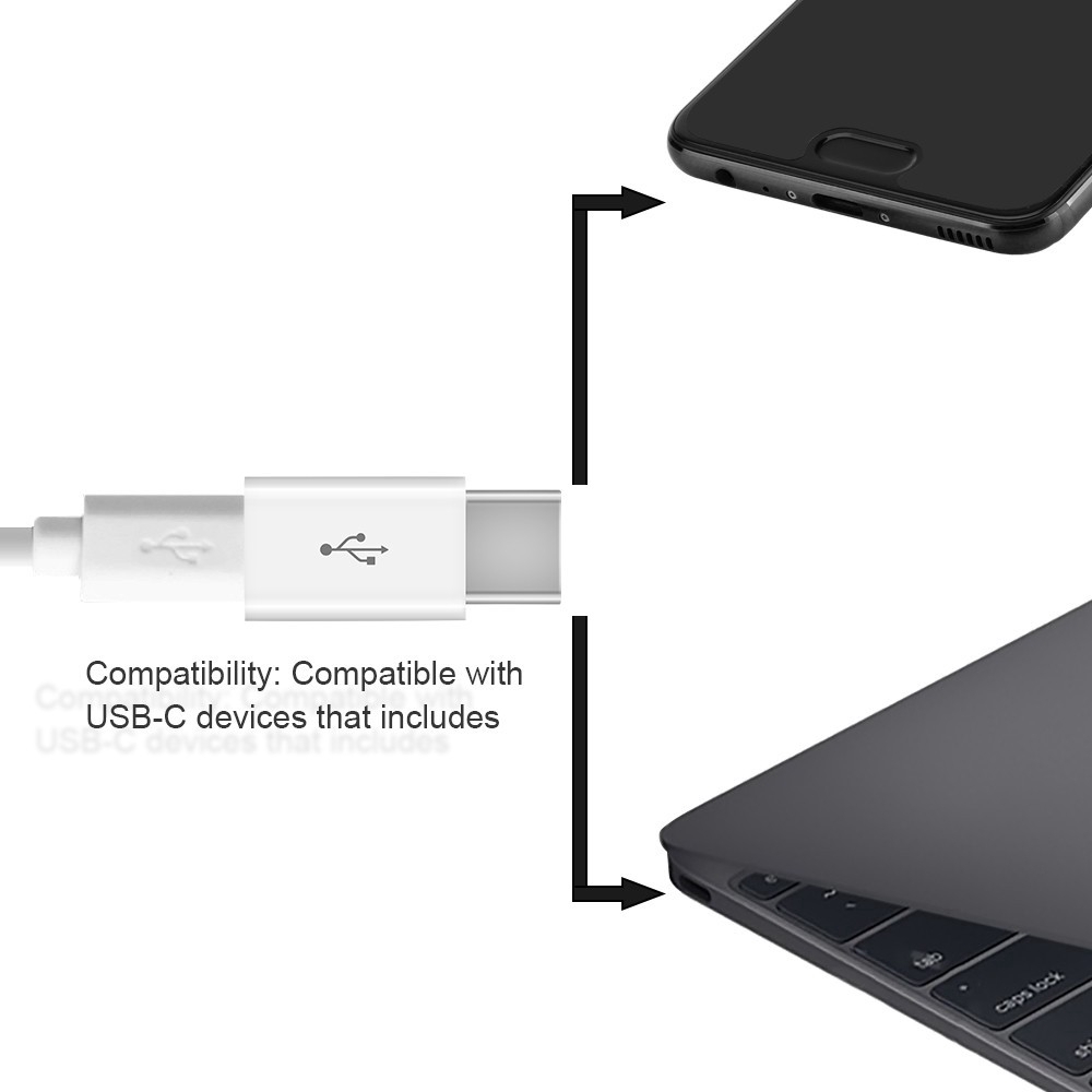 OTG Chuyển Đổi Micro USB Sang Type C cổng cắm Micro USB sang chân kết nối Type C cho Samsun Xiaom Opp Android