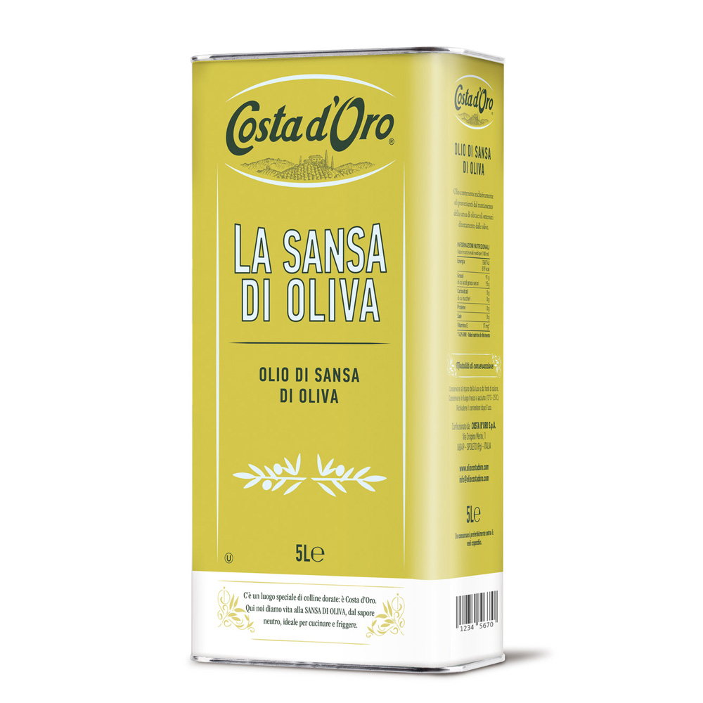 Dầu olive La Sansa Di Oliva COSTA D ORO thùng 5L