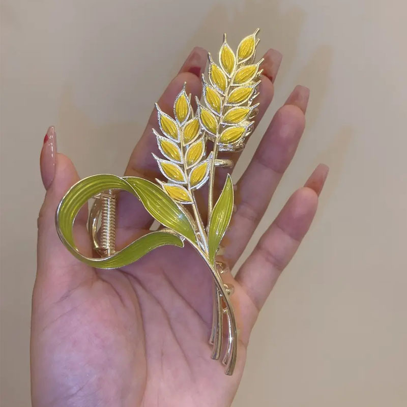 Kẹp tóc bông lúa sang chảnh - UniLabel