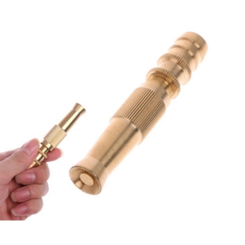 Vòi xịt tưới cây, vòi xịt rửa xe, bộ dây và vòi xịt tăng áp rửa xe  587621-1 (dây vàng - nối đai mới )