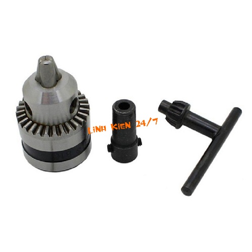 Bộ mang ranh B10 và trục nối chế motor 775 kẹp mũi khoan từ 0.6 đến 6.5mm