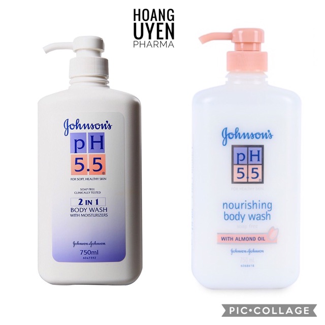 Sữa tắm Johnson's 2 in 1 pH 5.5 - Chai 750ml