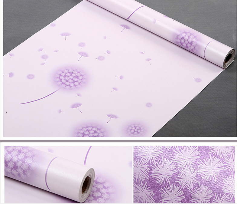 5m Decal GiấY Dán TườNg Hoa Bồ Công Anh Tím