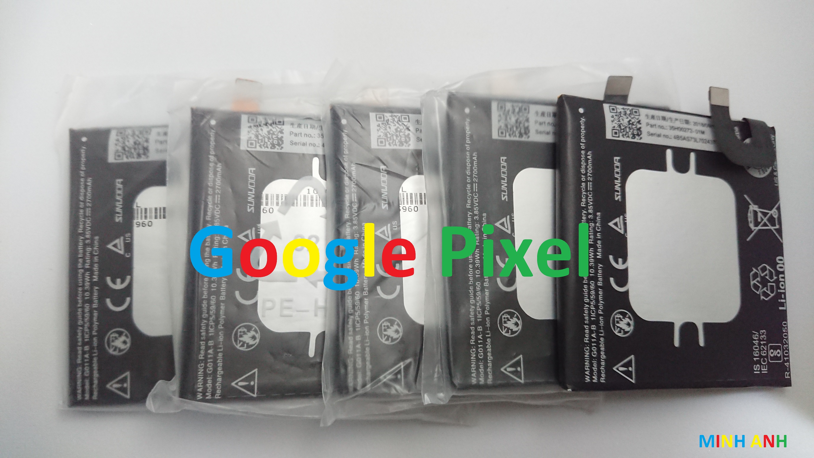 PIN ZIN NEW-ORIGINAL BATTERY GOOGLE PIXEL 2 : G011A-B