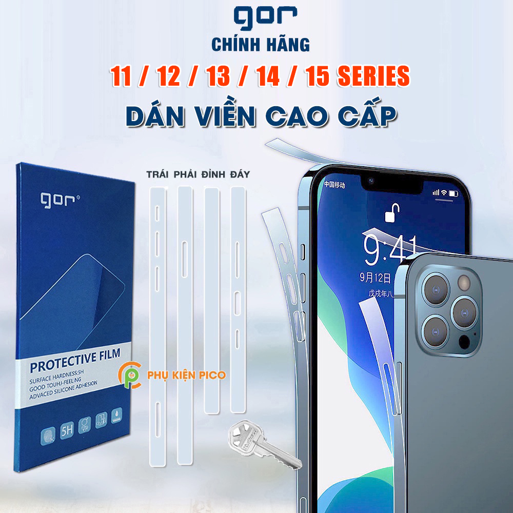 Dán viền Iphone 12 / Iphone 13 Pro Max / Iphone 11 / Iphone 14 Plus / Iphone 15 Pro Max trong suốt PPF tự phục hồi vết xước - Dán dẻo Iphone 12