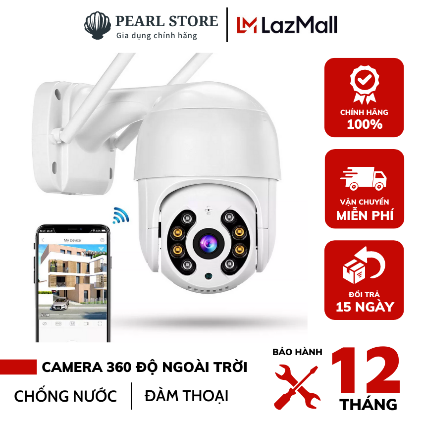 Camera 360 độ không dây, camera wifi không dây, camera imou ranger 2, camera gia đình, camera 360 độ ngoài trời không dây 1920x1080p siêu nét, cảm biến chuyển động, sử dụng ai mới, đàm thoại 2 chiều, nhìn đêm hd - bảo hành 1 đổi 1