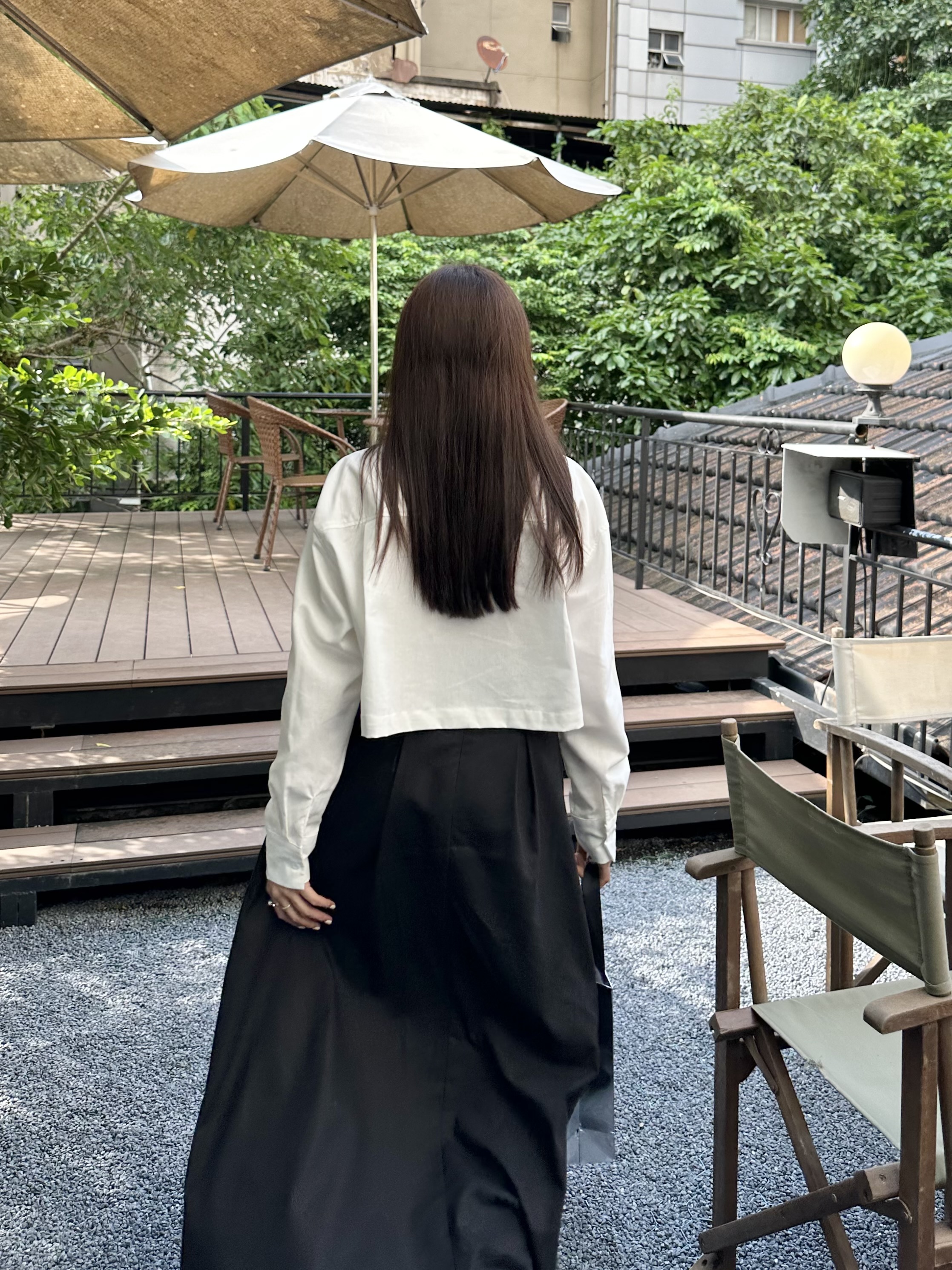 Áo sơmi croptop linen - 𝐋𝐢𝐧𝐞𝐧 𝐒𝐡𝐢𝐫𝐭