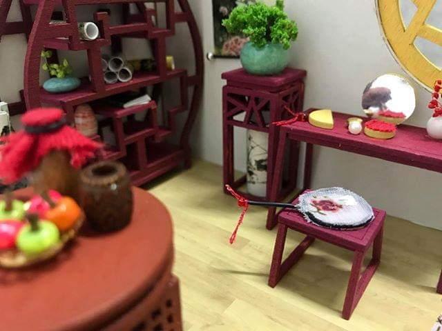 Mô hình nhà gỗ DIY " Khuê phòng"