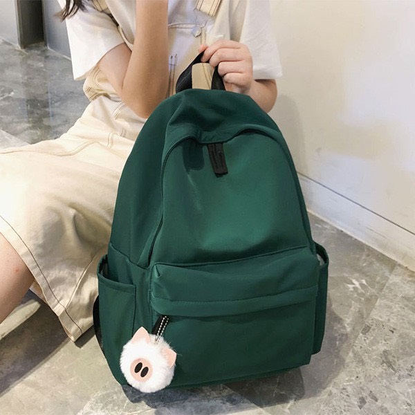 Balo Basic Phong Cách Hàn Quốc, Balo Trơn Chống Nước Đi Học Nam, Nữ