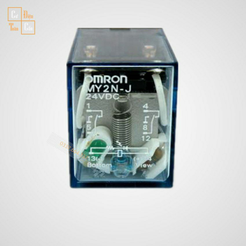 Rơle trung gian 12v 14chân và đế
