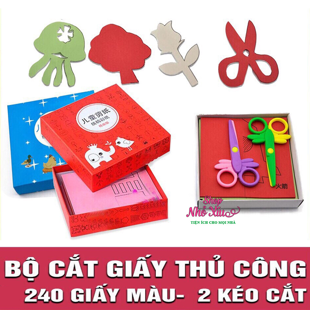 Bộ GIẤY CẮT THỦ CÔNG CHO BÉ CỰC HOT. ĐTVM
