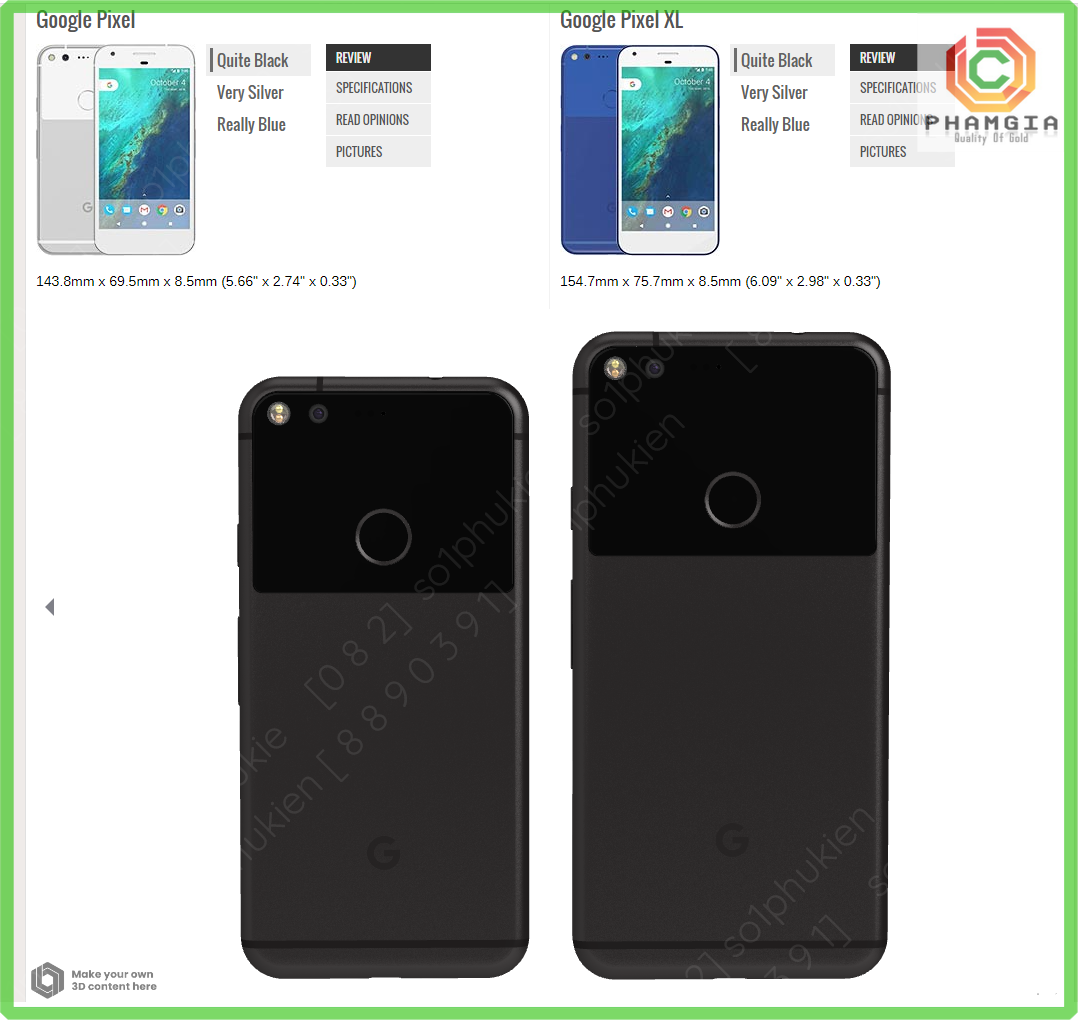 Ốp lưng Google Pixel/ Pixel XL dẻo đen TPU bền đẹp