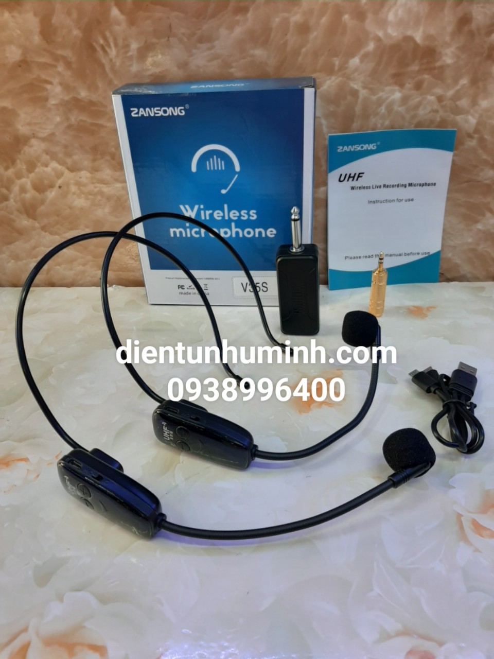 Micro 2 đôi không dây đeo tai Zansong V35S