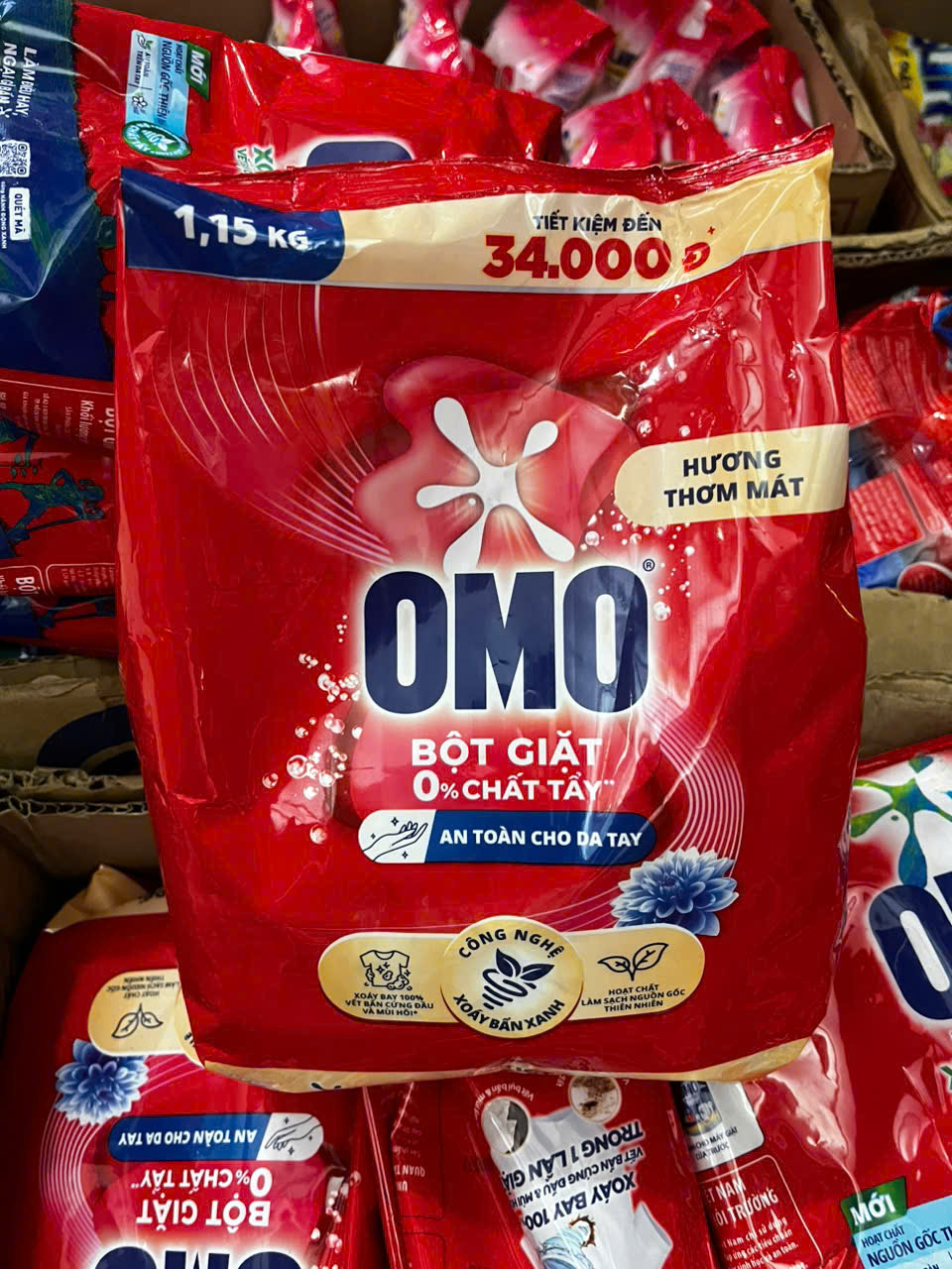 BỘT GIẶT TAY OMO 1,15 Kg