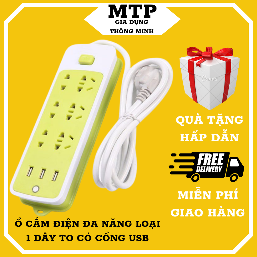 Ổ ĐIỆN ĐA NĂNG THÔNG MINH CÓ CỔNG USB SẠC NHANH 2A AN TOÀN CHỐNG GIẬT SIÊU TIỆN LỢI, Ổ CẮM ĐIỆN ĐA NĂNG