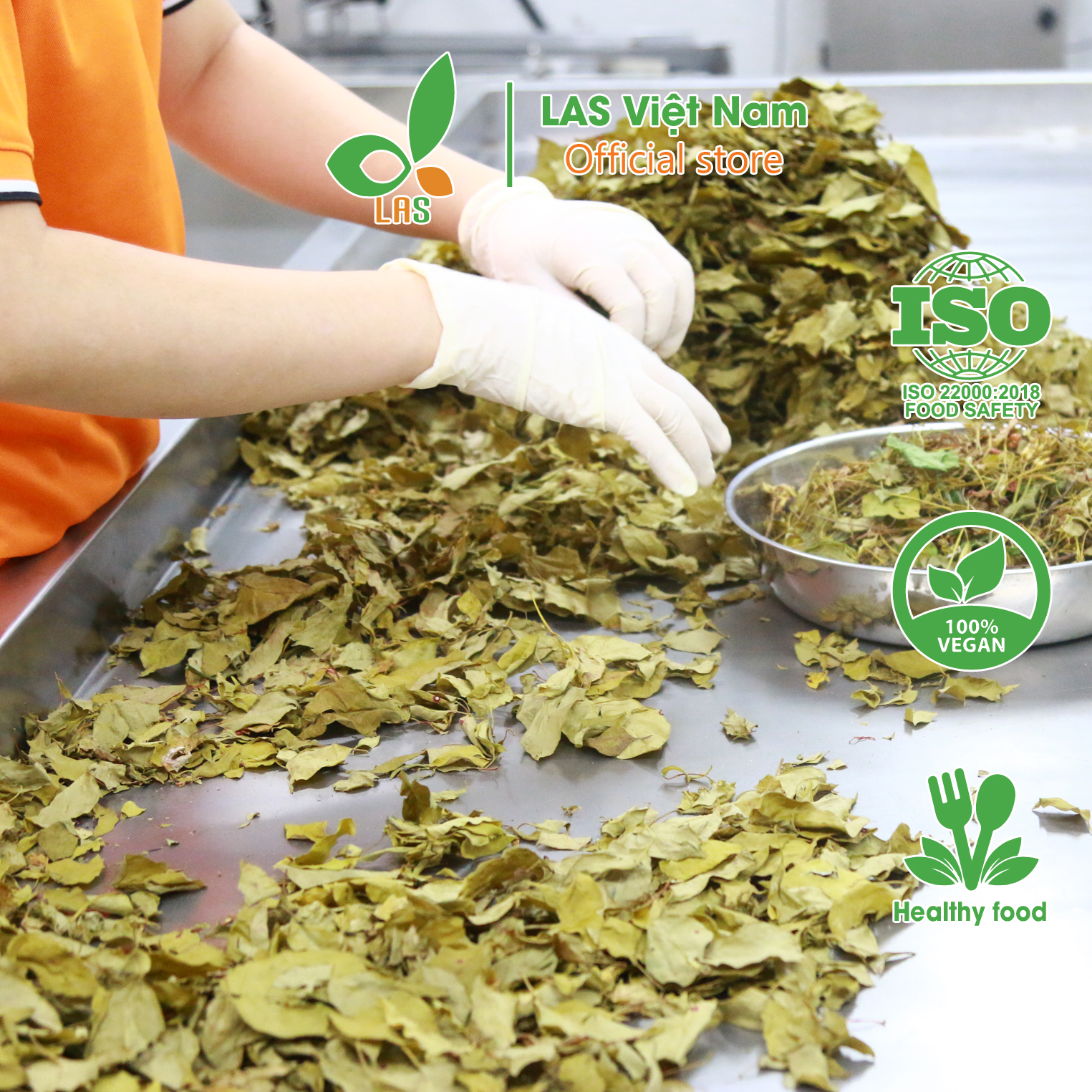 LÁ GIANG KHÔ GÓI - 200GR - LAS Việt Nam