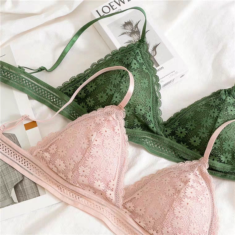 [Siêu đẹp] Áo ngực áo Bralette kiểu Pháp mút mỏng tháo được