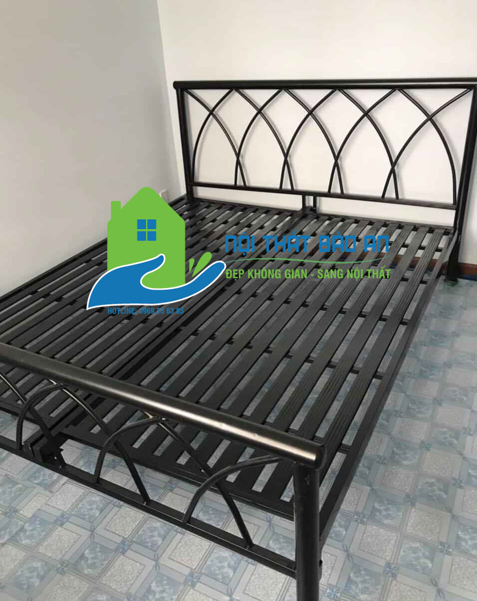 [HCM] Giường sắt kiểu gỗ cao cấp nhiều kích thước