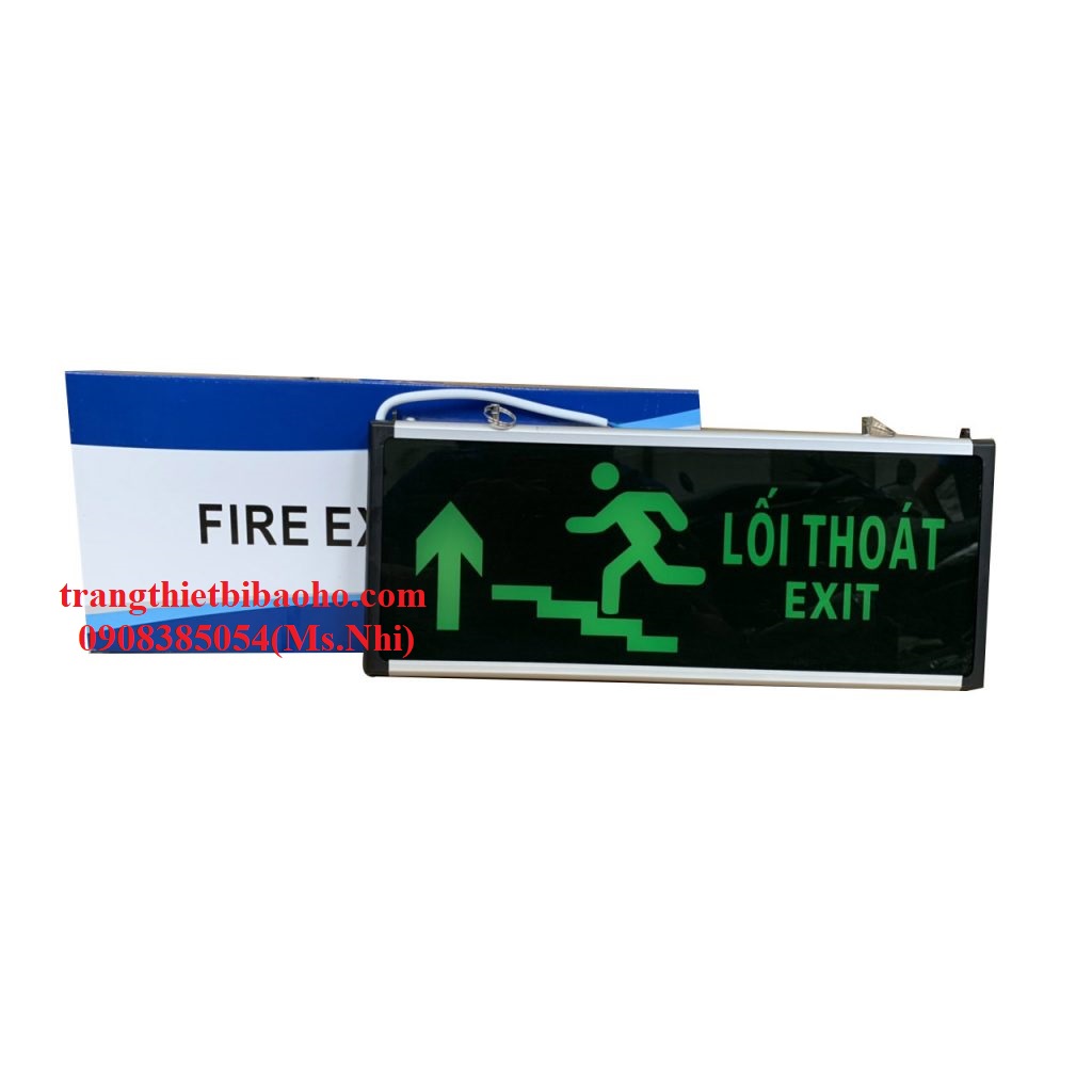 Đèn exit 1 mặt chỉ dẫn lối thoát hiểm sử dụng điện 220V