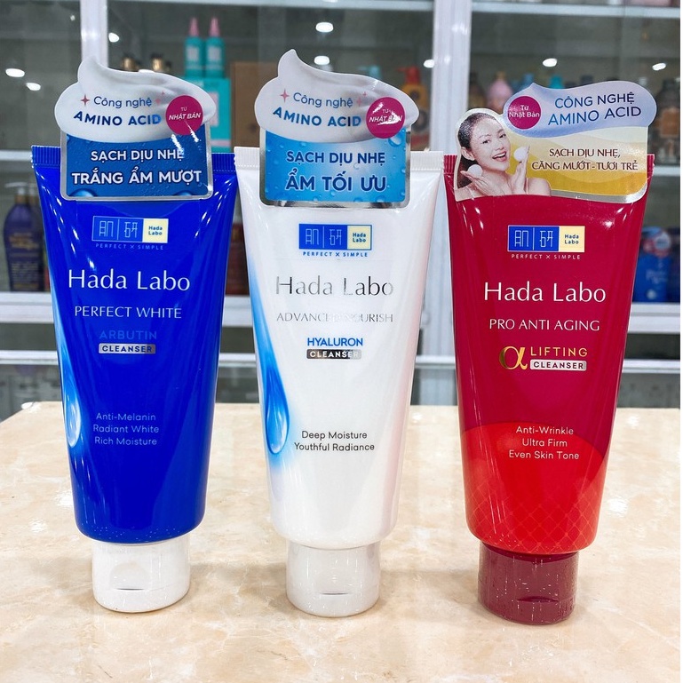 Kem sữa rửa mặt HADA LABO hàng công ty 80g